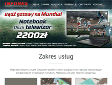 Tablet Screenshot of infores.net